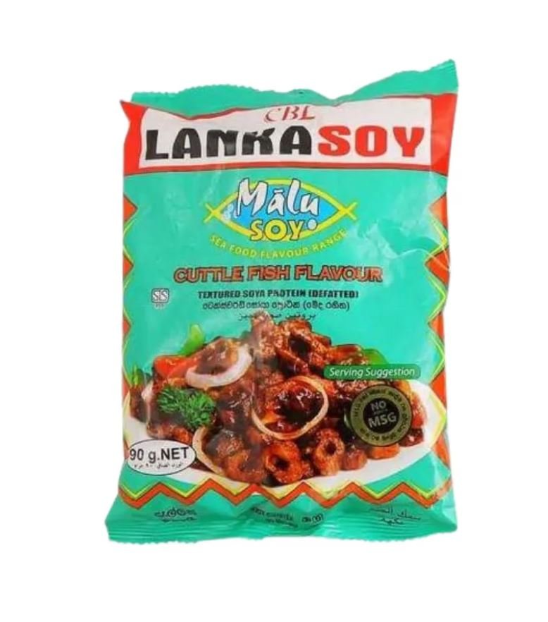 Lanka Soy Soya Meat Cuttlefish 90g (සෝයා දැල්ලන් රසැති)